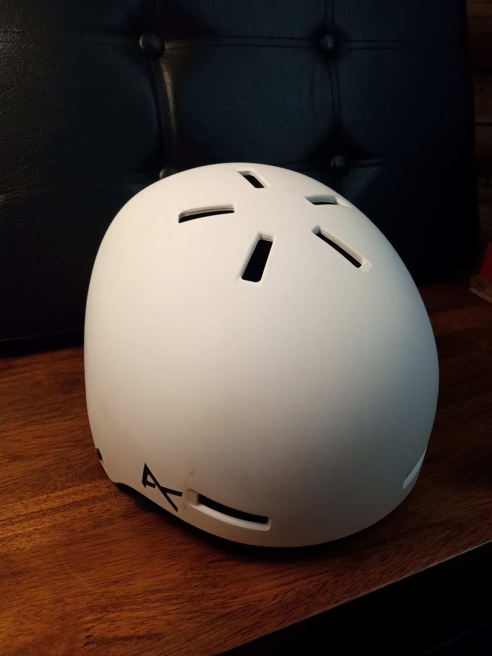 White Snowboard Helmet with Venting